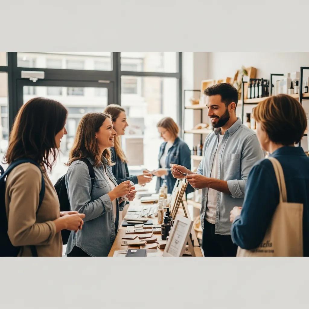 Local business owner assisting customers, highlighting the importance of local SEO for attracting nearby clients