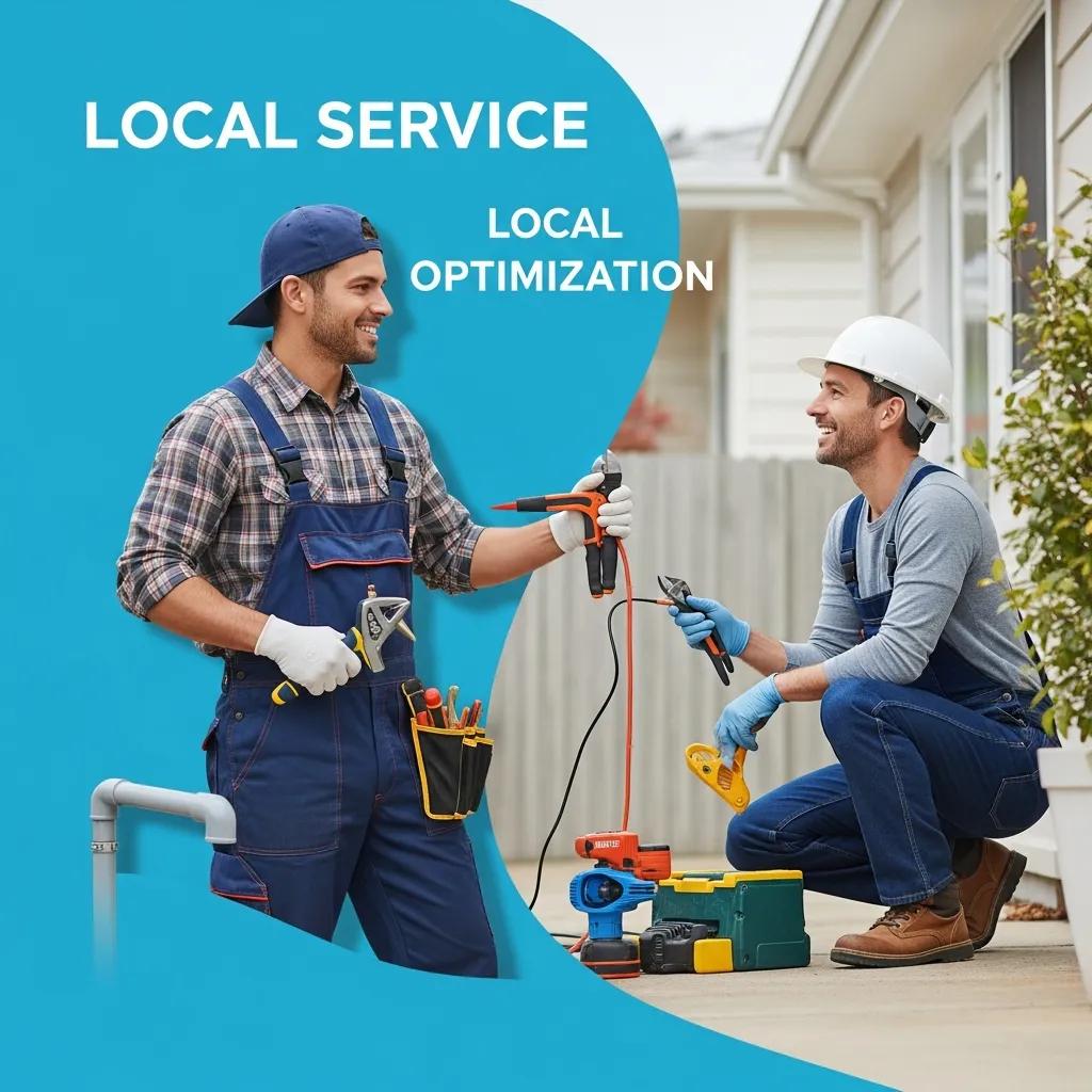 Local service provider assisting a homeowner in a residential setting, emphasizing community engagement and service quality